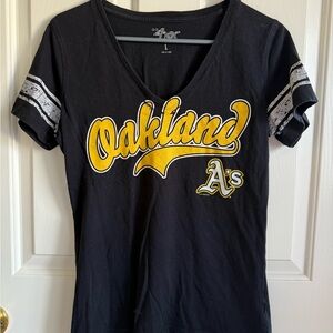 Black and Gold Women's Short Sleeve Tee